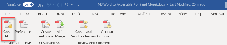 Acrobat Toolbar