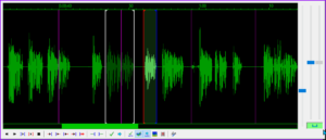 Aegisub audio window